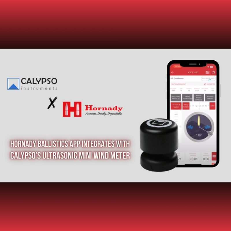 Hornady Ballistics App Integrates with Calypso’s Ultrasonic Mini Wind Meter (Blog)